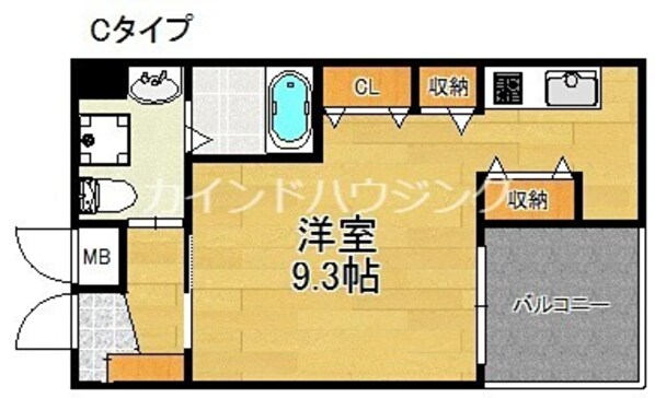 エムズコート玉出の物件間取画像